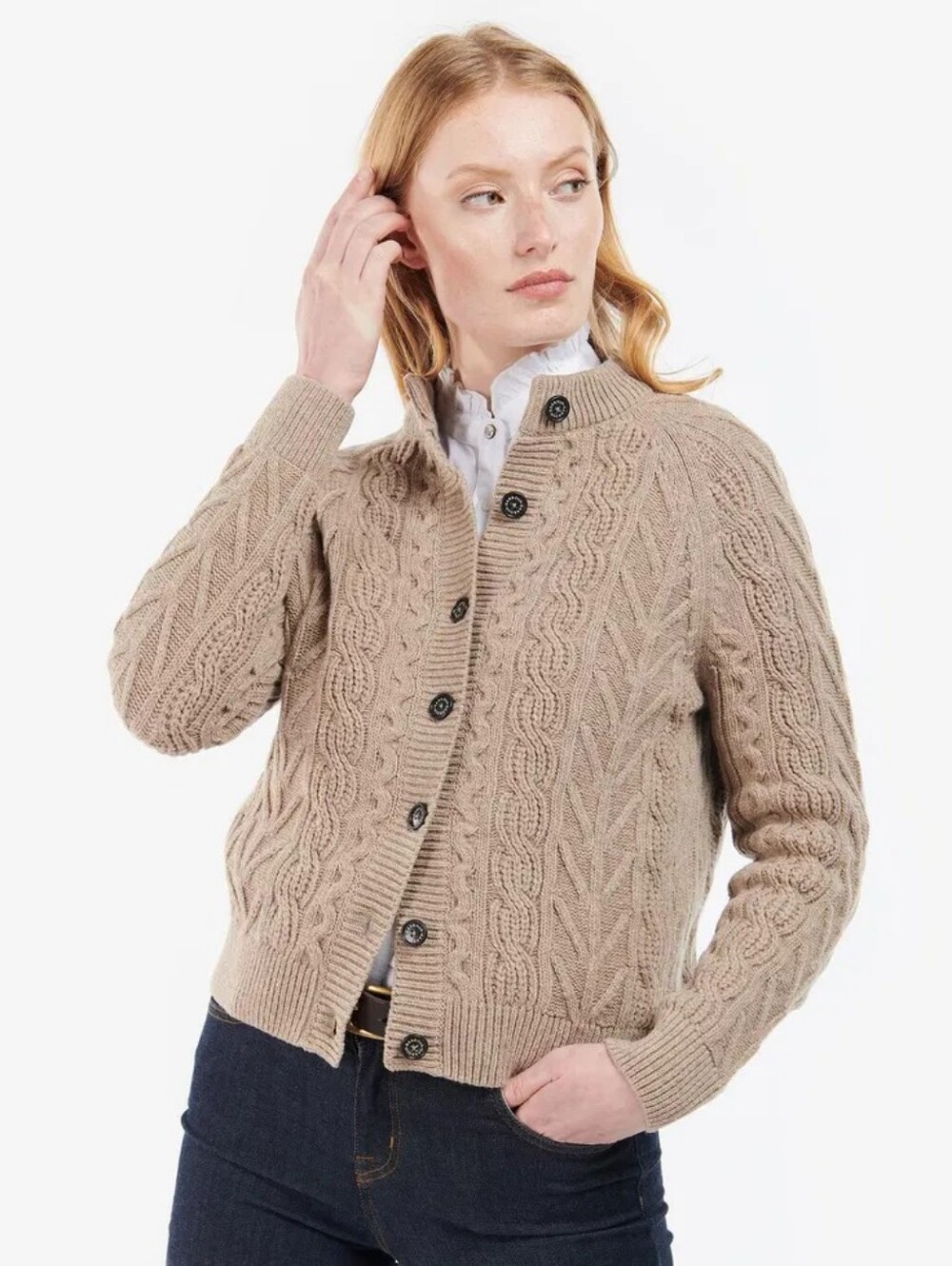 Barbour Buttercup Cardigan, Wool Blend